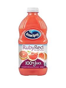 Ocean Spray 100% Juice, Ruby Red Grapefruit, 60 Ounce Bottle