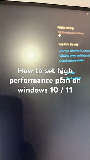 How to set high performance plan on windows 10 / 11
