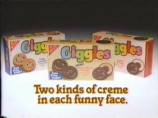 Giggles Cookie Commercial | 1980's Child