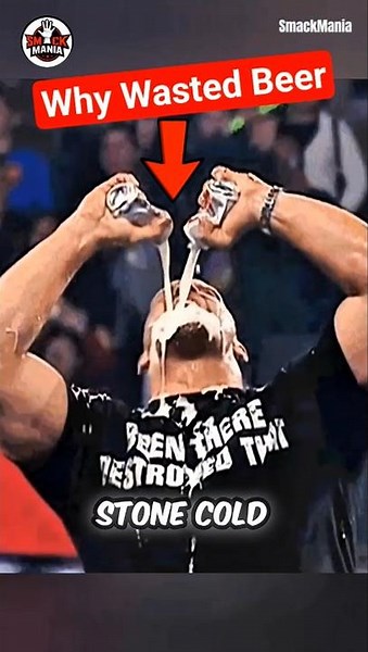 Why Stone Cold Wasted Gallons of Beer on WWE TV 🍺💥 #wwe #wweshorts #stonecold