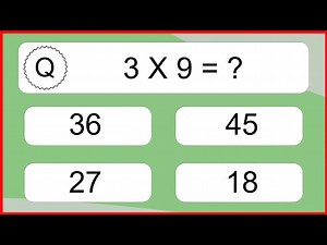 20 Multiplication Quiz Exercises for Kids - Videos For Kids