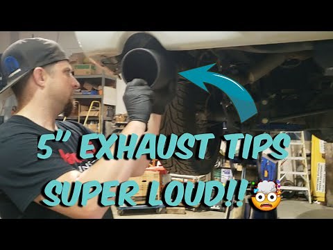 5" EXHAUST TIPS INSTALL WITH STRAIGHT PIPES ON RAM 5.7 HEMI