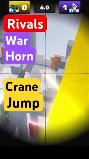 Roblox Rivals War Horn Crane Jump! #rivals #robloxrivals