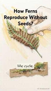 How Ferns Reproduce Without Seeds ? #shorts