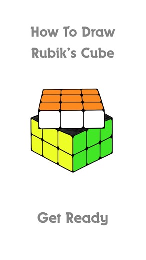 How to draw Rubik's Cube #stepbystepdrawing