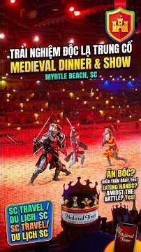 Unique Medieval Dinner with No Utensils! ⚔️ Medieval Times SC Dinner Show | USNcvlog