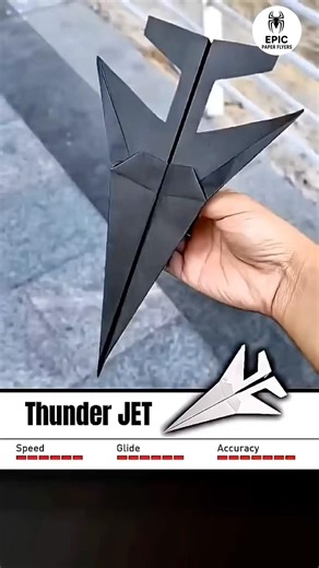 Fastest flying triangle jet plane ✈️ 😍 easiest paper airplane, best plane tutorial #shorts #paper