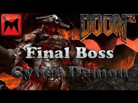 Doom 3 PC - Final Boss Cyberdemon and Ending/Credits on Nightmare Difficulty