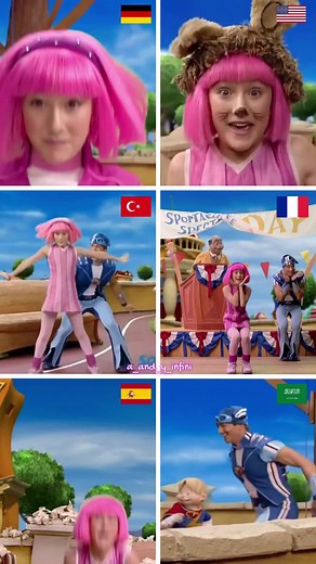 Lazy town song 🎵 ❤️ 🔥 تقييم أغنية ليزي تاون بلغات مختلفة #tiktok #viral #funny #dancing #singing #lazytown #fyp #fypシ #foryoupage #cartoon