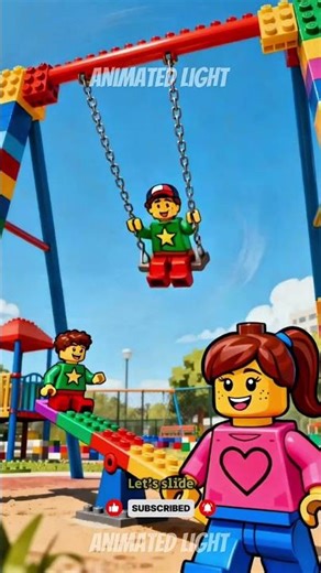 Lego Playground Adventure – Fun with Friends!#LegoPlayground #CuteAnimation #FunCartoon