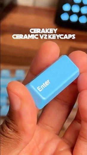 Ceramic Keycaps sound good 🙂‍↕️#tech #keyboard #cerakey #desksetup