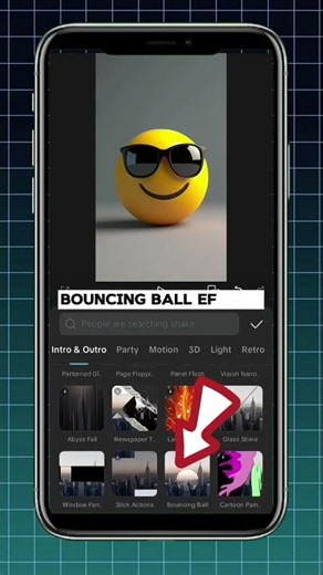CapCut Bouncing Ball Effect Tutorial - #capcut #videoediting