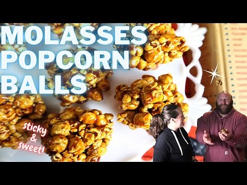 Old Fashioned POPCORN BALLS! Vintage MOLASSES Popcorn Balls Recipe From 1944!