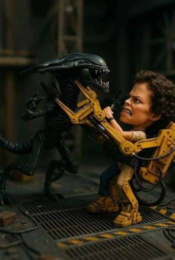 Ripley VS Alien Queen #aliens #ai #shorts
