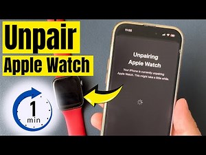 How to Unpair Apple Watch from iPhone (2026) AW 8, 7, 6, 5, 4 in WatchOS 11/10