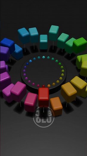 Satisfying pendulum wave - mesmerizing rainbow color xylophone- relaxing music #pendulumwave