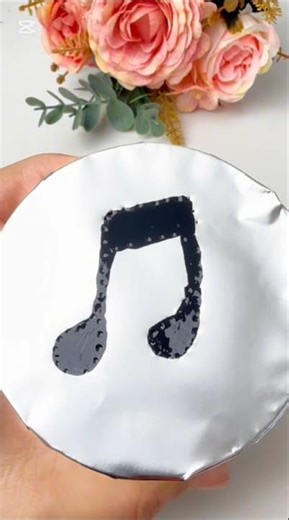 Drawing a musical note 🎵 🎶 #satisfying #diy #oddlysatisfying #shorts #asmr #drawing