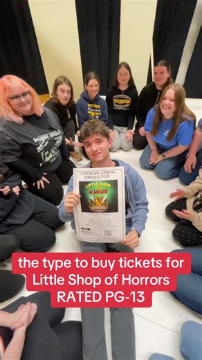 Tickets are on sale now! Come see Little Shop of Horrors (rated pg-13) March 6, 7, and 8th!