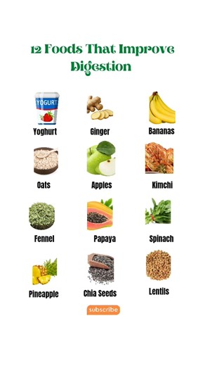 12 Foods That Improve Digestion (Eat These Daily)