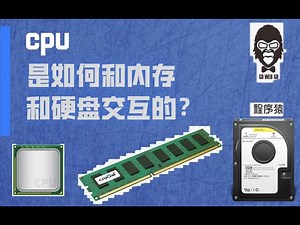 cpu是如何和内存和硬盘交互的