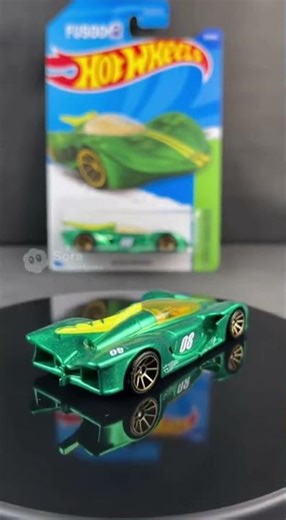 A Sora ai commercial in hot wheels brit speed 2008 with green