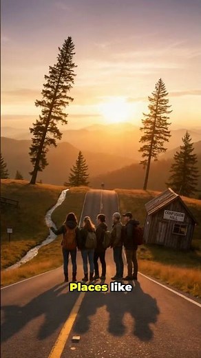 Gravity Hill Explained Why Things Roll Uphill! #factonomy #didyouknow #geographyfacts #youtubeshorts