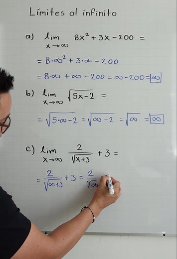 Límites al Infinito: Ejercicios y Teoría Matemática