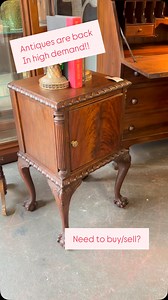 We’re seeing higher demand for stately, antiques and gorgeous solid wood finishes! Even young folks are starting to appreciate heirloom quality! This is a huge shift in trend. Let us know if you need to buy or sell…. | Hickory Tree Consignment