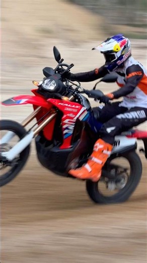 Riding a CRF300L Rally on a Motocross Track!