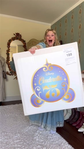 I finally have my glass slipper 🥹🦋 (gifted) This was one of my most popular videos of 2025 with 4.8 million views on instagram and a whopping 19 MILLION VIEWS on the tube app. Thank you to all my followers for always supporting me 🥰🥰 Massive PR box sent to me by @Disney with a special surprise inside! This limited edition mailer is to Celebrate the 75th anniversary of Cinderella! Cinderella has always been one of my favorite Disney princesses, and I am so so incredibly honored to received su