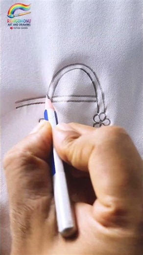 Easy Handbag Drawing Step by Step | Simple Purse Drawing with Pencil