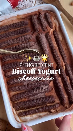 This 2-ingredient viral Biscoff yogurt cheesecake just got a tiramisu glow-up 🤎☕️ Creamy Greek yogurt Biscoff cookies, with a quick espresso dip for that coffeehouse vibe… no baking, no fuss, big “wait…that’s it?!” energy 😏🍰 Comment “recipe” and I’ll send you the details or find them here https://homemadeheather.com/2-ingredient-biscoff-yogurt-cheesecake-tiktok-recipe/ Ingredients: * 2.5 cups Oikos Greek Yogurt, 650g * 250 g package Biscoff Biscuit Cookies - I used about 2/3 of the package *