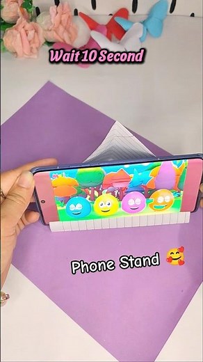 Easy DIY Paper Phone Stand 📱 | How to Make a Strong Mobile Stand with Paper | No Cardboard Craft