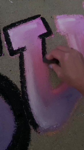 Chalk Art: Tire Alphabet A to Z Graffiti