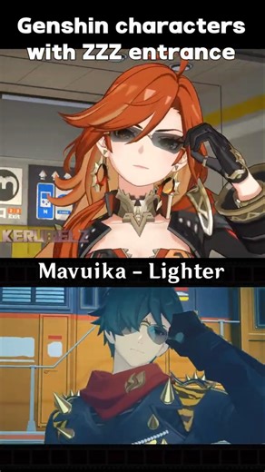 Mavuika but with Lighter battle entrance #shorts #genshinimpact
