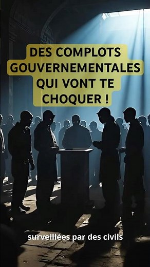Top 5 des Complots gouvernementaux 😨
