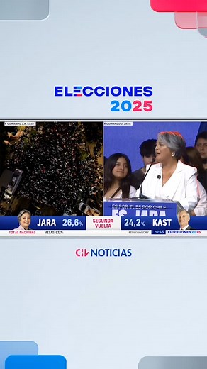 “VENGO MIRANDO LAS PROPUESTAS DE OTROS CANDIDATOS” 🗣️ Jeannette Jara afirmó que incorporará iniciativas presentadas por Harold Mayne-Nicolls, Marco Enríquez-Ominami, Franco Parisi, Evelyn Matthei y Eduardo Artés, destacando que estas ideas “deberían estar en el programa de gobierno de quien sea escogida Presidenta”. 👉🏻 Cabe mencionar que la candidata avanzó a segunda vuelta junto a José Antonio Kast. #CHVNoticias #EleccionesCHV #Elecciones2025 | CHV Noticias