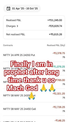 finally I am in profits thank you so much God#trading#sharemarket #crypto