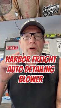Harbor Freight Auto Detailing Blower Review - Dry Cars, Bikes & Scooters Fast!