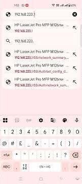 Hp laserjet pro m126nw Printer wireless setup
