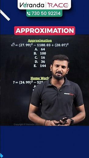Banking Aptitude | How to Solve different Types of Approximations Sums | Veranda Race