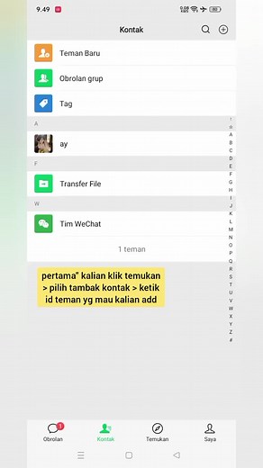 Tutorial Konfirmasi Pertemanan di WeChat
