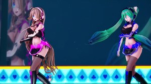 【MMD】MUTE【RQ style(Black) ミク IAさん 】