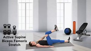 Today we're demonstrating the Active Supine Biceps Femoris Stretch for #WorkoutWednesday. Here’s a great way to target the flexibility of the short head of the biceps femoris, which is part of your hamstring complex. Clients whose feet turn out and/or knees move inward during the overhead squat assessment may benefit from this stretch. This active version of the stretch is also an alternative if a client experiences too much discomfort during the static version. Lie on floor with both legs exten