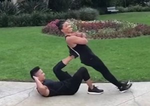 9K views · 164 reactions | Try this workout if you’re quarantined with a partner! ‍♂️ Join me & Jeanette Jenkins - The Hollywood Trainer TOMORROW at 11am PT for a LIVE Ab Workout on my Instagram 拾 *This video was shot months ago before the quarantine. Please practice social distancing to help decrease exposure and transmission of coronavirus | Kenta Seki | Facebook