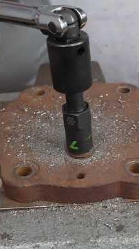 How to Remove a Rounded-Out Hex Drain Plug with a GripEdge G-FORS Broken Bolt Extractor!