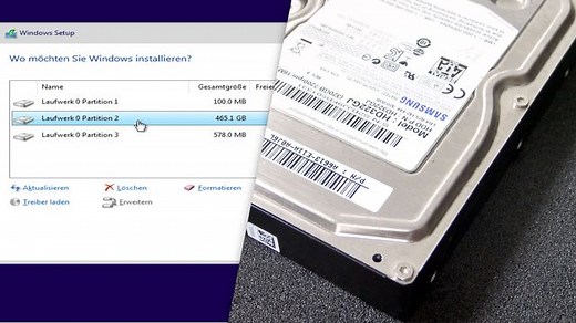 Festplatte im BIOS formatieren