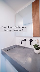 4.1K views | Maximizing storage in our tiny home bathrooms comes from...