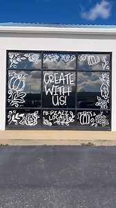 Well this was so fun! Adding some ‘pzazz’ to our outside windows! What do you think?! | P'zazz Art Studio