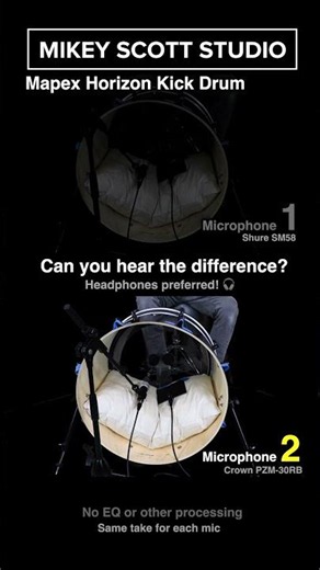 Can You Hear The Difference? SM58 vs Crown PZM-30RB | 24” Kick Drum Mic Test